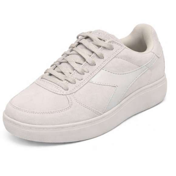 New Women's Diadora Sneakers Size 8 White Silver - Picture 3 of 6